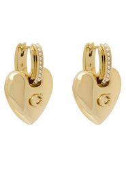 Coach Kolczyki 37557565 Złoty. Żółte kolczyki Coach, metalowe. Za 639.99 zł.