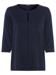 Olsen Bluzka w kolorze granatowym rozmiar: 44. Niebieskie bluzki Olsen, bez wzorów, bez kołnierzyka, bez ramiączek. Za 86.99 zł.