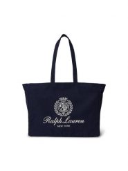 Polo Ralph Lauren Torebka 405P16989001 Czarny. Czarne shopper bag Polo Ralph Lauren, bez wzorów, z materiału, bez dodatków. Za 519.99 zł.