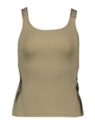 LASCANA Top sportowy w kolorze khaki rozmiar: M. Brązowe topy sportowe LASCANA, m, bez wzorów, z materiału, outdoorowe. Za 79.21 zł.