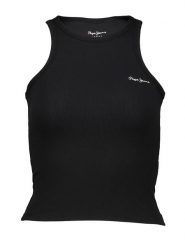 Pepe Jeans Top w kolorze czarnym rozmiar: L. Czarne topy sportowe Pepe Jeans, l, bez wzorów, z jeansu. Za 61.75 zł.