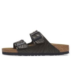 Kapcie Birkenstock Arizona, Syntetyczne Damskie. Czarne kapcie Birkenstock, bez wzorów, z materiału. Za 423.90 zł.