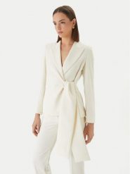 Marella Marynarka Meandro 2613041053 Écru Slim Fit. Marynarki i żakiety Marella, bez wzorów, z syntetyku, bez ramiączek. Za 1,389.00 zł.