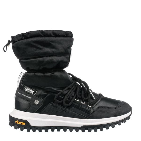 Buty Śniegowce damskie COLMAR WARMER PLAIN wodoodporne ocieplane. Czarne buty trekkingowe Colmar, bez wzorów, bez zapięcia, trekkingowe. Za 299.00 zł.