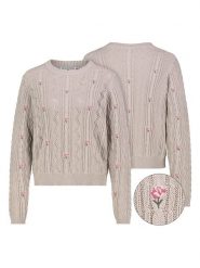 Eight2Nine Sweter w kolorze beżowym rozmiar: XS. Brązowe swetry Eight2Nine, xs, bez wzorów, z bawełny, bez ramiączek. Za 113.99 zł.