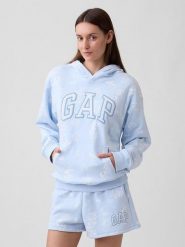 GAP Bluza w kolorze błękitnym rozmiar: L. Niebieskie bluzy GAP, l, bez wzorów, z materiału, bez ramiączek, z kapturem. Za 137.42 zł.