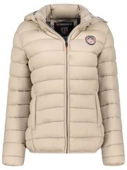 Geographical Norway Kurtka pikowana "Atikabadge" w kolorze beżowym rozmiar: S. Brązowe kurtki Geographical Norway, s, bez wzorów, bez kaptura. Za 190.97 zł.