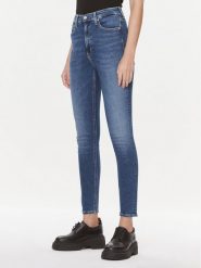 Calvin Klein Jeans Jeansy J20J222140 Granatowy Skinny Fit. Niebieskie jeansy Calvin Klein Jeans, bez wzorów, z bawełny. Za 249.99 zł.