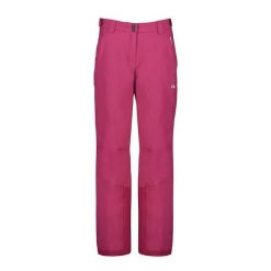 Spodnie damskie narciarskie CMP 39W1716. Czerwone spodnie narciarskie CMP, bez wzorów, narciarskie. W wyprzedaży za 475.99 zł.