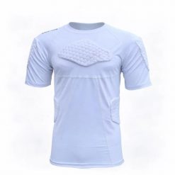 Warstwa bazowa z krótkim rękawem z ochraniaczami Lupos XS. Białe bielizna termoaktywna damska LUPOS, bez wzorów, bez ramiączek, do piłki nożnej. Za 192.53 zł.