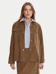 MAX&Co. Kurtka skórzana Stallo 2526446011200 Brązowy Loose Fit. Brązowe kurtki MAX&Co., s, bez wzorów, ze skóry, bez kaptura. Za 1,629.00 zł.