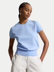 Polo Ralph Lauren T-Shirt 211971872504 Niebieski jasny Slim Fit. Niebieskie t-shirty Polo Ralph Lauren, m, bez wzorów, z bawełny, bez kołnierzyka, bez ramiączek. Za 769.99 zł.