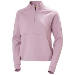 Bluza damska 1/2 zip Helly Hansen HP Tech. Fioletowe bluzy Helly Hansen, bez wzorów, bez ramiączek, bez kaptura. Za 430.10 zł.