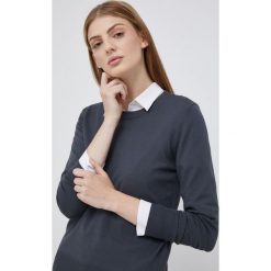 Sisley sweter damski kolor szary lekki. Szare swetry Sisley, l, bez wzorów, bez ramiączek. Za 259.99 zł.