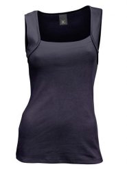 Heine Top w kolorze granatowym rozmiar: 40. Niebieskie topy Heine, bez wzorów, z bawełny, bez kołnierzyka, bez ramiączek. Za 52.92 zł.