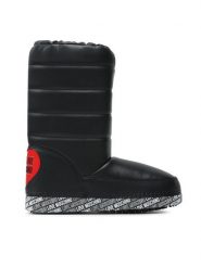 LOVE MOSCHINO Śniegowce JA24162G1HIT400B Czarny. Czarne śniegowce Love Moschino, bez wzorów, ze skóry, bez zapięcia. Za 1,149.00 zł.