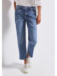 Street One Dżinsy - Regular fit - w kolorze niebieskim rozmiar: W33/L28. Niebieskie jeansy Street One, l, z aplikacjami, ze skóry, klasyczne. Za 189.29 zł.
