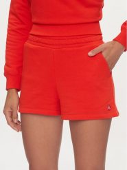 Calvin Klein Jeans Szorty sportowe Embro Badge J20J223418 Czerwony Regular Fit. Czerwone szorty sportowe Calvin Klein Jeans, bez wzorów, z bawełny. Za 289.99 zł.