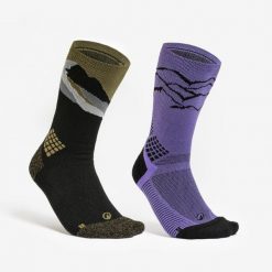 Skarpety turystyczne Quechua Hike 500 długie Limit. x 2 pary. Skarpetki QUECHUA, bez wzorów, z elastanu. Za 79.99 zł.