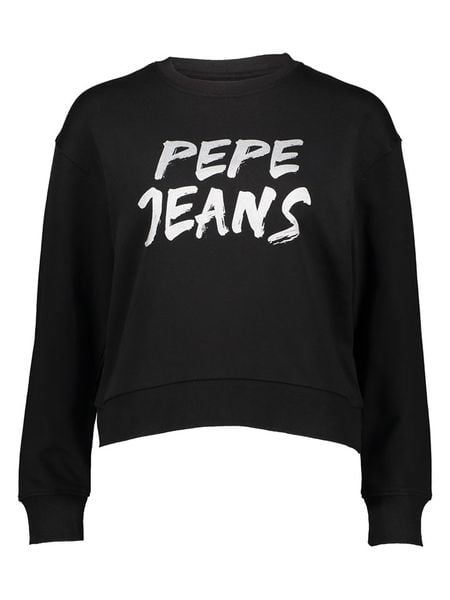 Pepe Jeans Sweter w kolorze czarnym rozmiar: L. Czarne swetry Pepe Jeans, l, bez wzorów, z bawełny, bez ramiączek. Za 158.47 zł.