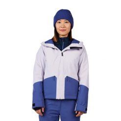 Damska ocieplana kurtka narciarska Rossignol Rochrun. Fioletowe kurtki narciarskie Rossignol, na zimę, bez wzorów, bez kaptura, narciarskie. Za 1,169.00 zł.