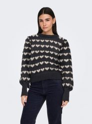 JDY Sweter w kolorze antracytowo-białym rozmiar: M. Białe swetry JDY, m, bez wzorów, bez ramiączek. Za 145.26 zł.