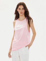 Nike Top CW2206 Różowy Regular Fit. Czerwone topy Nike, s, bez wzorów, z bawełny, bez kołnierzyka, bez ramiączek. Za 109.99 zł.
