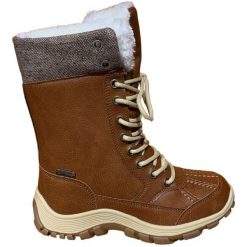 Damskie buty après-ski Élémenterre Elrington. Brązowe śniegowce Elementerre, bez wzorów, bez zapięcia. Za 199.50 zł.