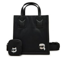 Torebka KARL LAGERFELD. Czarne torebki klasyczne KARL LAGERFELD, bez wzorów, klasyczne, bez dodatków. Za 649.99 zł.