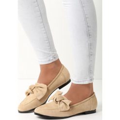 Beżowe Mokasyny Bowknot. Brązowe mokasyny Born2be. Za 59.99 zł.