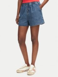 Tommy Jeans Szorty jeansowe DW0DW22270 Niebieski Loose Fit. Niebieskie szorty Tommy Jeans, bez wzorów, z bawełny. Za 329.99 zł.