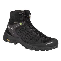 Damskie buty trekkingowe Salewa ALP. Czarne buty trekkingowe Salewa, bez wzorów, z gore-texu, bez zapięcia, trekkingowe, gore-tex. Za 957.05 zł.