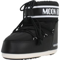 Buty MOON BOOT 14093400 001 Czarny. Czarne buty trekkingowe Moon Boot, na zimę, z tkaniny, bez zapięcia. Za 744.99 zł.