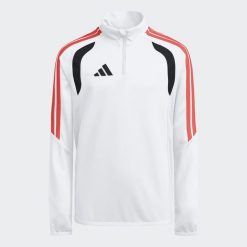 Bluza piłkarska ADIDAS Tiro 26. Czerwone bluzy bez kaptura adidas, l, bez wzorów, z materiału, bez kaptura, do piłki nożnej, climacool (adidas). Za 179.99 zł.