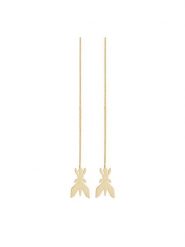 Patrizia Pepe Kolczyki 8J1347 M066 F130 Złoty. Żółte kolczyki Patrizia Pepe, metalowe. Za 359.99 zł.