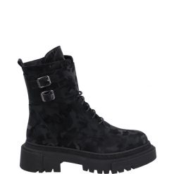 BOTKI MORO 5706 681 BLACK. Czarne botki Venezia, bez wzorów, z materiału, bez obcasa, bez zapięcia. Za 199.00 zł.
