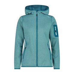 Bluza damska turystyczna CMP 3H19826. Niebieskie bluzy CMP, l, bez wzorów, sportowe, bez ramiączek, bez kaptura. Za 297.50 zł.