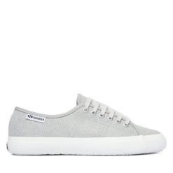 Tenisówki Superga. Szare trampki Superga, bez wzorów, z jersey, bez zapięcia. Za 319.99 zł.
