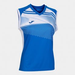 Koszulka do siatkówki damska Joma Supernova II. Białe t-shirty sportowe Joma, s, bez wzorów, bez ramiączek, do siatkówki. W wyprzedaży za 84.50 zł.