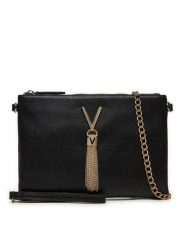 Valentino Torebka Divina VBS1R419G Czarny. Czarne kopertówki Valentino, bez wzorów, ze skóry, wizytowe, bez dodatków. Za 239.99 zł.