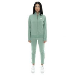 Bluza z bawełna z zamek błyskawiczny na co dzień. Zielone bluzy LEONE 1947 APPAREL, bez wzorów, z bawełny, bez kaptura, na fitness i siłownię. W wyprzedaży za 191.56 zł.