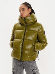 Save The Duck Kurtka puchowa D31989W LUCK19 Zielony Regular Fit. Zielone kurtki Save the duck, bez wzorów, z puchu, bez kaptura. Za 969.99 zł.