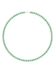 Pearline Srebrny naszyjnik z awenturynem - dł. 50 cm rozmiar: onesize. Szare naszyjniki Pearline, z materiału, srebrne. Za 130.99 zł.