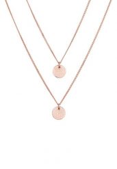 Elli Damski wisiorek płytkowy okrągły, warstwowy, szczotkowany w srebrze próby 925 Sterling Silver Naszyjniki 1 ct. Szare naszyjniki Elli, z materiału, srebrne. Za 328.99 zł.