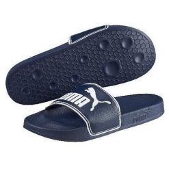 Puma Klapki Leadcat 36026302. Czerwone klapki Puma, bez wzorów, ze skóry, klasyczne, bez obcasa, bez zapięcia. Za 74.99 zł.