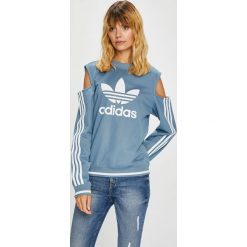 Adidas Originals - Bluza. Szare bluzy bez kaptura marki adidas Originals, z nadrukiem, z bawełny, bez kaptura. Za 249.90 zł.
