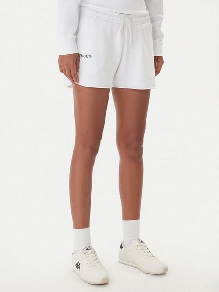 Kappa Szorty sportowe Fefra 351K2RW Biały Regular Fit. Białe szorty sportowe Kappa, bez wzorów, z bawełny. Za 99.99 zł.
