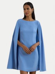 LAUREN RALPH LAUREN Sukienka koktajlowa 253855210033 Niebieski Slim Fit. Niebieskie sukienki Lauren Ralph Lauren, bez wzorów, z syntetyku, wizytowe, bez kołnierzyka, bez ramiączek. Za 839.99 zł.