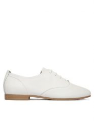 Caprice Półbuty 9-23200-46 Biały. Białe półbuty wsuwane Caprice, bez wzorów, ze skóry, bez obcasa, na płaskiej podeszwie. Za 273.99 zł.
