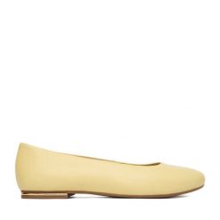 Baleriny Lasocki. Żółte baleriny Lasocki, bez wzorów, bez obcasa, bez zapięcia. Za 149.99 zł.
